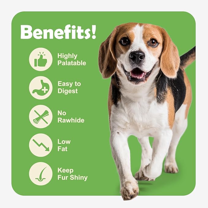 MON2SUN Dog Treats, 4-4.5 Inch Chicken and Duck Wrapped Cod Fillets, Rawhide-Free, Soft and Training Treats for Small Dogs, 20 oz (56 Count)