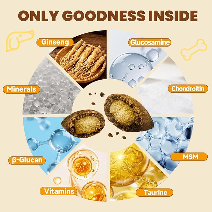 Mushroom Chews for Dogs - Turkey Tail Mushroom for Dogs Lumps & Bumps - Gut, Hip, Joint, Skin, Coat, Immune Health - 14 Organic Mushrooms Turkey Tail, Reishi, Lions Mane, Glucosamine, MSM - 160 Chews