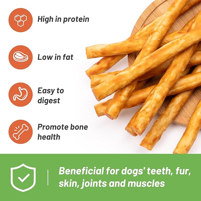 MON2SUN Chicken Collagen Sticks for Dogs, 5 Inch Teeth Cleaning Collagen Chews for Small Dogs (Chicken Flavored),Healthy Snacks, 21.16oz (75 Count-Pack of 1)