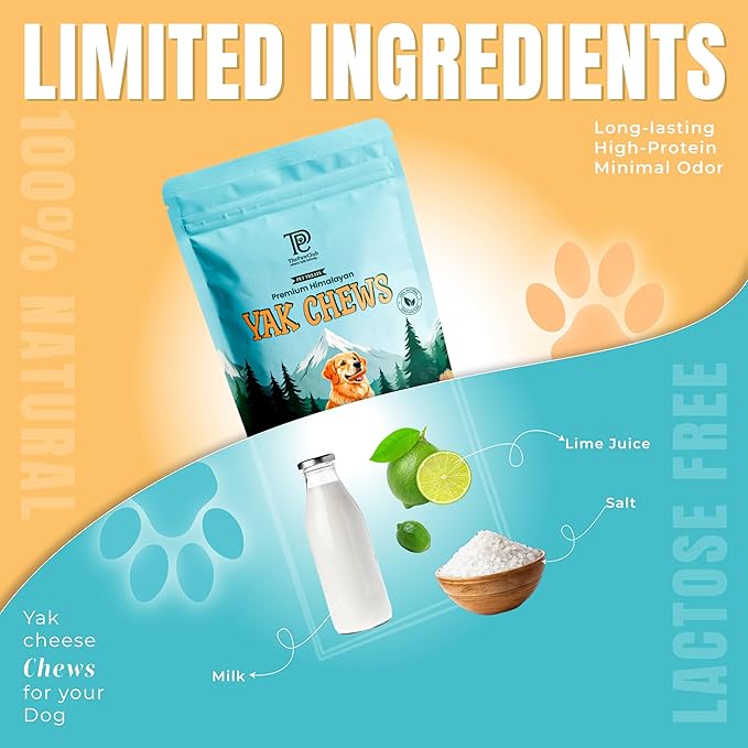 Himalayan Yak Cheese Dog Chews for Medium Dogs (25–50 lbs) – Extra Thick & Dense Long-Lasting Hard Chew for Aggressive Chewers – Natural, Protein-Rich & Odor-Free – 3 Medium Bars (2.4 oz Each)