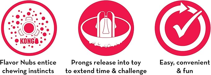 KONG Marathon - Pet Supplies for Training & Playtime - Healthy Dog Treat for KONG Dog Toys - For Medium Dogs - Chicken Flavor - 2 Pack (4 Pieces Total)