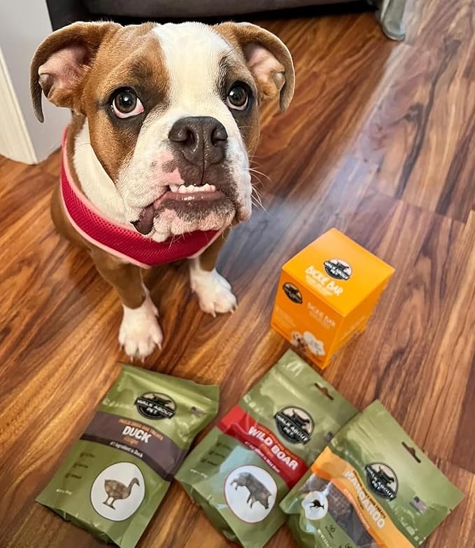 Walk About Pet, WA10003, Dog Jerky Treats, Grain-Free, Gluten-Free, Single Source Protein, Kangaroo Recipe, Resealable Pouch, 5.5 Ounces