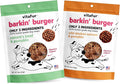 Barkin Burger Dog Treats Variety Pack - Beef & Pumpkin + Salmon & Pumpkin, 2-Pack, Made in USA, Grain Free, Human-Grade, Lean Treats Dogs Love - No Fillers, 4 oz Each