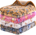 4Pack Soft Guinea Pig Bedding Blankets Washable Small Animal Fleece Cage Liners Reusable Pet Pee Pad Sleep Mat Pad Cover for Hamster Chinchilla Rabbit Hedgehog Dog Cat Essentials (30×42 Inch)