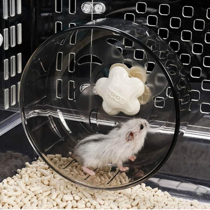 GOLDEAL 5.1 Inches Small Silent Hamster Wheel, Toys for Cage, Super Mute Spinner Exercise Running Wheel for Gerbils or Mice