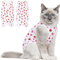 Coppthinktu Cat Recovery Suit Female Cats Onesie for Cats, Breathable Cat Surgery Suit for Surgical Abdominal Wounds Skin Diseases, Cute Kitten Spay Recovery Suit E-Collar Alternative Anti Licking