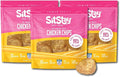 sitstay Chicken Chips Dog Treats - Travel Packs, Single Ingredient Dog Treat, Chicken Chips for Dogs for Training, Rewards and Sensitive Stomachs - Made in USA - 3 Bags - 5 Chips Each