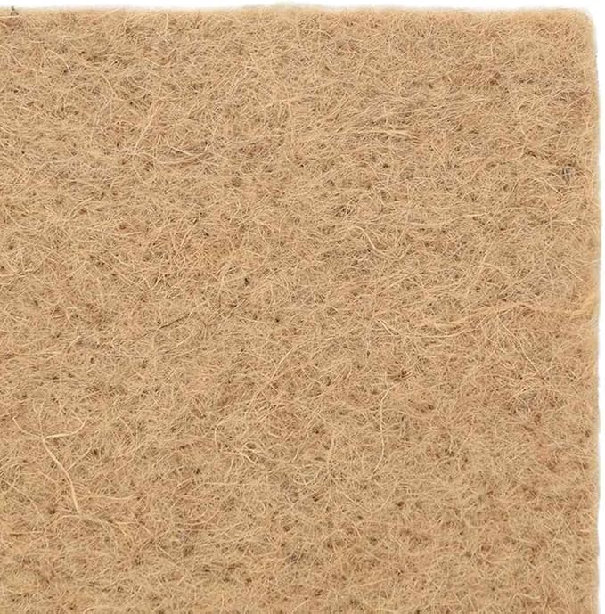 vidaXL Hemp Mat for Small Animals 0.5 x 16.4 ft Organic Bedding Hypoallergenic Odor Resistant Scratch Perfect for Cages and Rabbits Guinea Pigs Hamsters