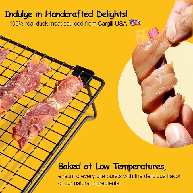 ASMPET Sweet Potato Dog Treats, Duck Wrapped Sweet Potato and Purple Potato, Rawhide Free and Grain Free 10.6 oz