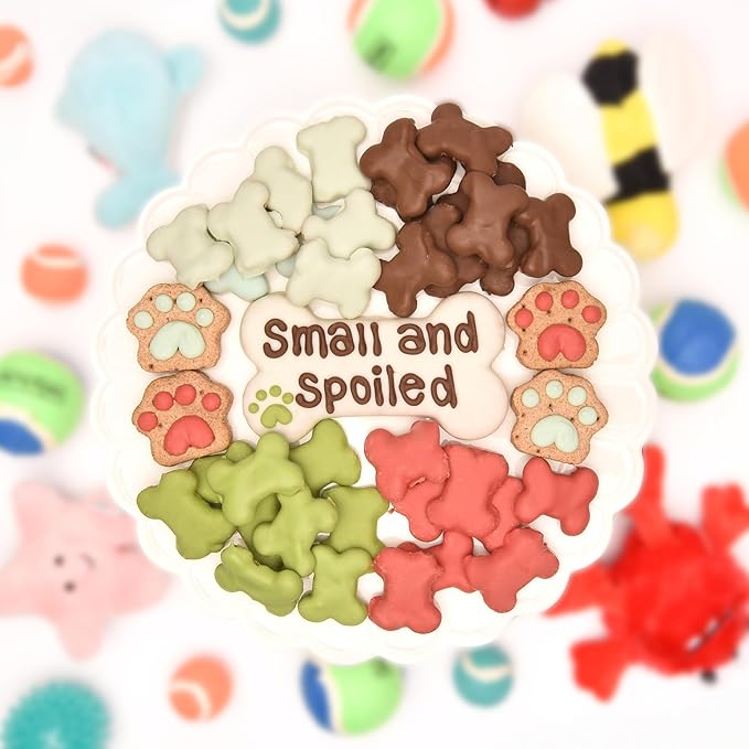 Wufers Spoiled Dog Gift Box | Dog Treats for Small Dogs | Handmade Hand-Decorated |Made with Locally Sourced Ingredients