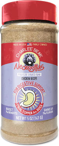 Charlee Bear Necessities Freeze Dried Dog Food Topper, Digestive Health Support, Grain Free, High Protein, Limited Ingredient Meal Toppers for Dogs, Chicken Recipe, 5 Ounce