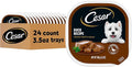 Cesar Classic Loaf in Sauce Adult Wet Dog Food Duck Flavor, Wet Food for Dogs, 3.5 oz Easy Peel Trays, 24 Count