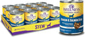 Wellness Complete Health Canned Wet Dog Food, Venison & Salmon Stew, 12.5-Ounce Can (Pack of 12)