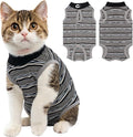 Coppthinktu Cat Recovery Suit Female, Cat Surgery Recovery Suit Cats Onesie for Cats After Surgery for Surgical Abdominal Wound Skin Diseases, Soft E-Collar Alternative Kitten Spay Suit Anti Licking