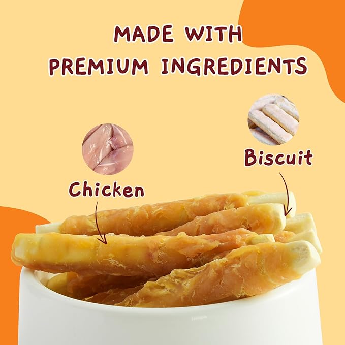 Jungle Calling Chicken Biscuits Dog Treats, Rawhide Free Soft Chewy Treats for Training Rewards,10.6oz (Pack of 2)