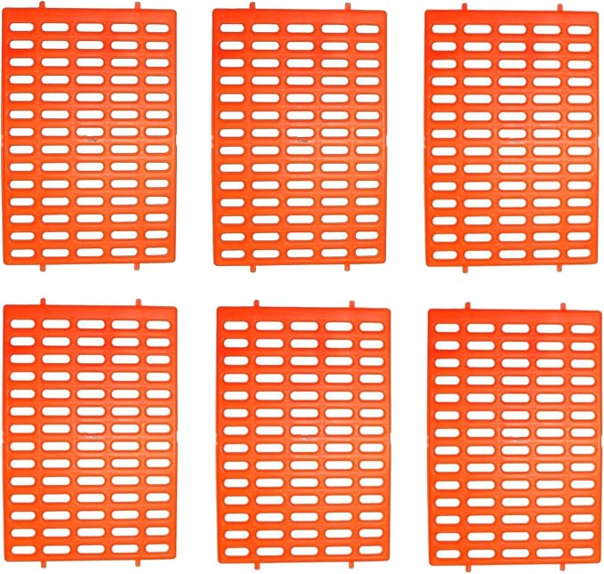 Saguaro Acres Rabbit Cage Resting Mat - Pack of 6 (Orange)