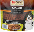 Top-Chews Natural Dog Treats, Grillers Made with Real Steak, Net Wt. 32 Oz(907g) - Package May Vary