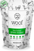 The New Zealand Natural Pet Food Co. WOOF Freeze Dried Dog Treats - High Protein, Small & Large Dog, Natural, Topper, Treat, Green Mussels - 1.76 oz
