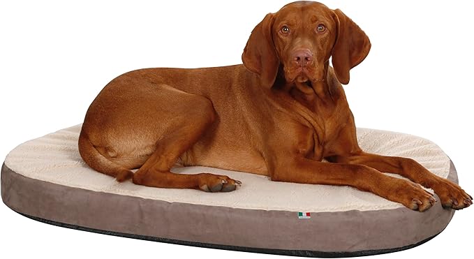 KERBL Matelas à Mémoire Forme Ovale pour Chien 100 x 65 x 8 cm