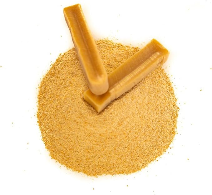 KATHMANDU'S Yak Cheese Powder Food Topper - (8 oz) Dog Meal Seasoning for Picky Eaters, Healthy Dogs Toppers, Food Enhancer for Dry and Wet| Enriched Calcium Powder for Dogs