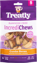 IncrediChews Bone w/Chicken Meat Wrap Dog Chew Treats - 6 Count/1 Pack