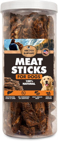 BRUTUS & BARNABY Dehydrated Lung Dog & Cat Treats, 12oz – USA Organ Meat Stick (Beef & Turkey Lung, Liver), High Protein Pet Snack