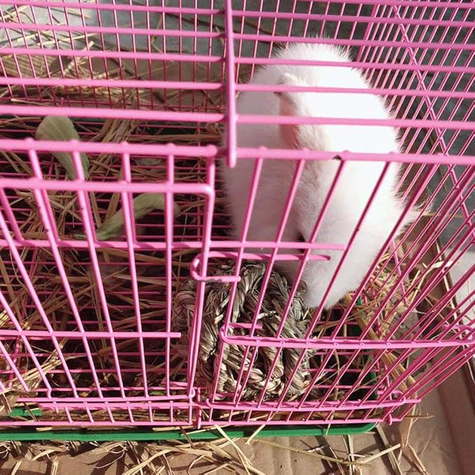 Hamiledyi Rabbit Chew Ball Timothy Grass Grinding Small Animal Activity Play Chew Toys for Bunny Rabbits Hamster Guinea Pigs Gerbils