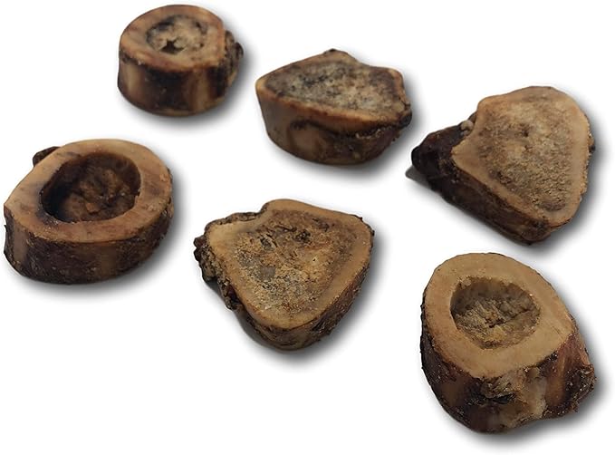 Top Dog Chews - Dog Bones with Bone Marrow, Made in The USA, (6 Slices), Beef Femur, Long Lasting Dog Chews, All-Natural - Great for Small and Medium Dogs
