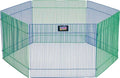 MidWest Homes for Pets Small Animal Pet Playpen/Exercise Pen, Blue and Green,1 Count (Pack of 1), Small Animal Playpen.