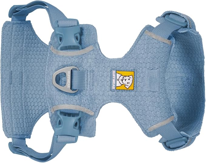 Ruffwear, Front Range Flex Dog Harness, Engineered Knit Construction for Ultimate Fit and Mobility, Lightweight Flexible Everyday Harness with Dual Leash Clips, Polar Blue, X-Small