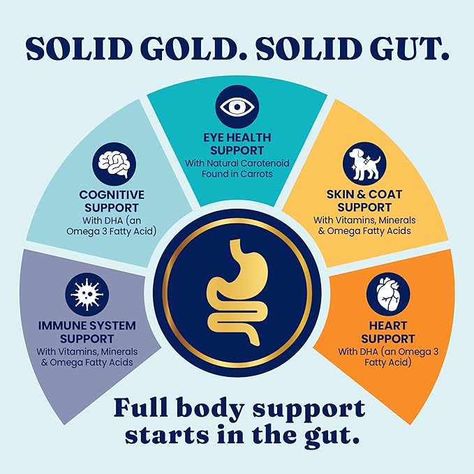 Solid Gold Chicken Dry Puppy Food - W/Real Chicken & Potato - Grain Free & Gluten Free Puppy Dog Food w/Probiotics for Gut Health & Digestion - Healthy Kibble for Puppies - Nutrientboost™ - 22 LB