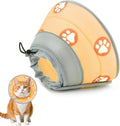 Cat Cone Collar Soft Elizabethan Collar for Surgery Recovery - Adjustable for Small and Large Cats Kittens to Stop Licking