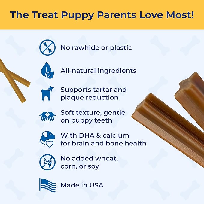 N-Bone Puppy Teething Sticks Variety Pack, Chicken & Pumpkin & Peanut Butter Flavor, Total 3 Bags, 11.22-oz, (Pack of 6)