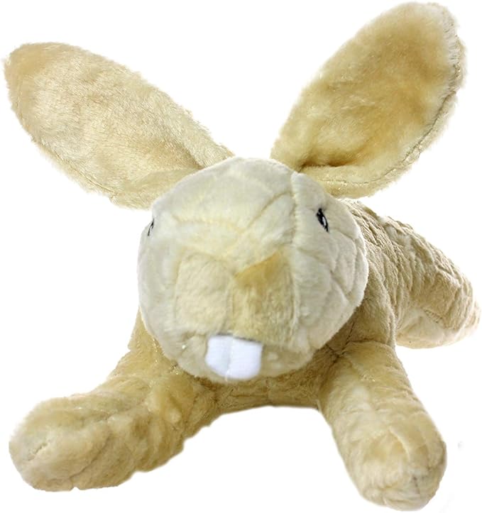MIGHTY- Massive - Squeaker-Multiple Layers. Made Durable, Strong & Tough. Interactive Play Dog Toy (Tug, Toss & Fetch). Machine Washable & Floats. (Rabbit, Massive 2 Pack)