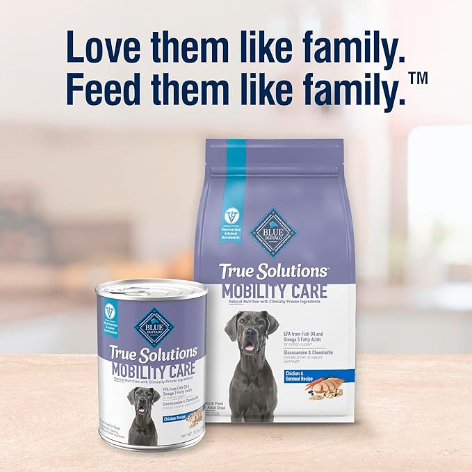 Blue Buffalo True Solutions Mobility Care Natural Dry Dog Food for Adult Dogs, Chicken, 24-lb. Bag