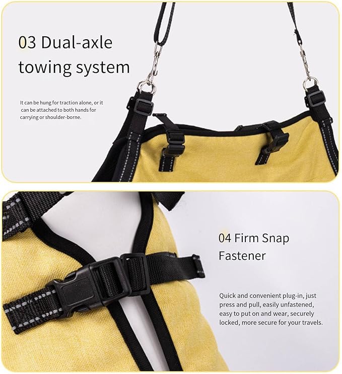 Full Body Dog Lift Harness with Ergonomic Designs for Elderly Dog with Shock Absorption and Adjustable Strap