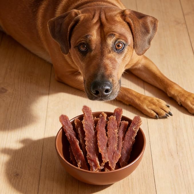 Duck Jerky Tenders w/1% Taurine, Natural Duck Jerky Strips Dog Treats, Dog Training Rewards Snacks High Protein Easy to Digest, Rawhide-Free, Gluten-Free, for All Life Stage Dogs,10.58 oz
