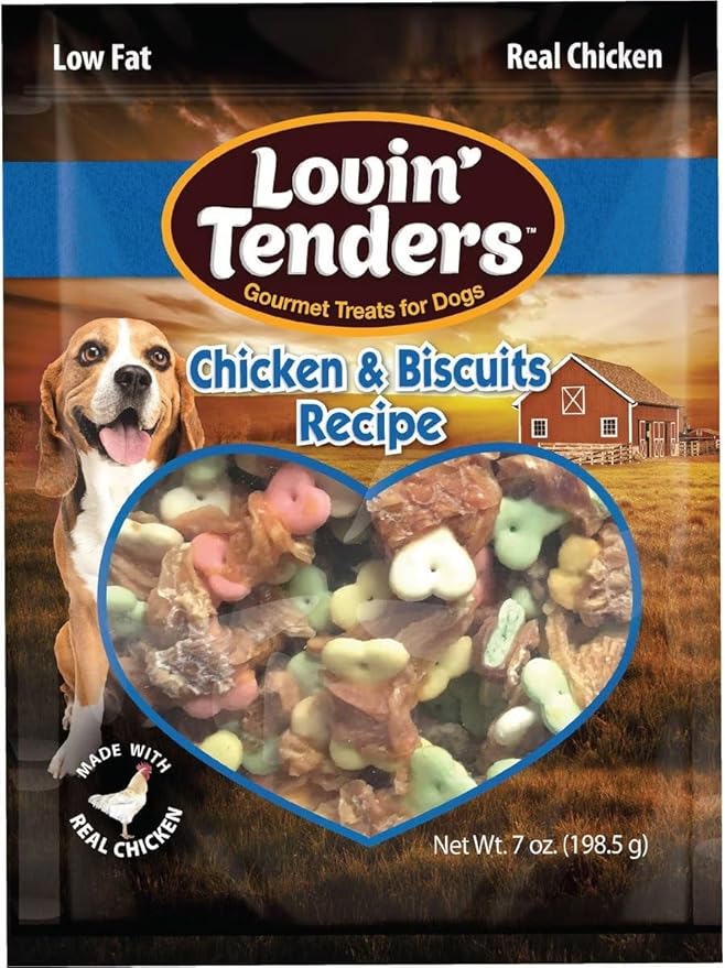 Lovin Tenders Chicken & Biscuits Recipe Dog Treats (2 Pack - 7 oz per Pack)