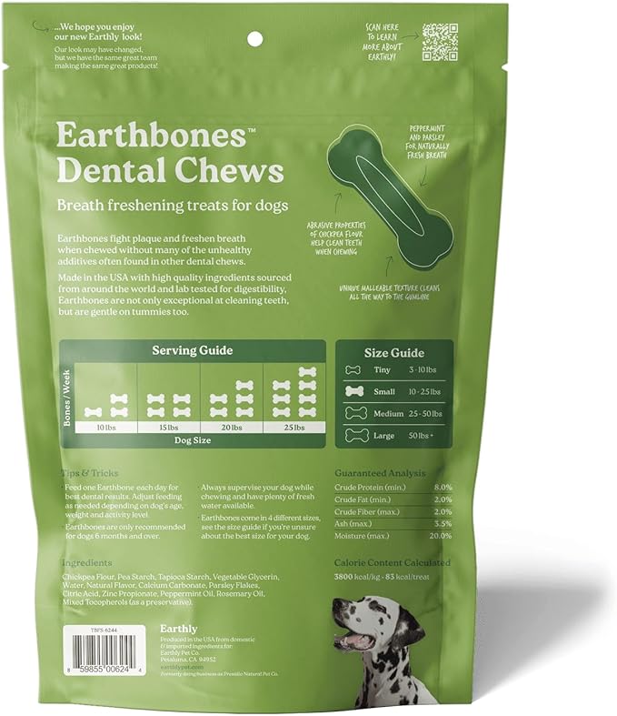 Earthbones Dental for Tiny Dogs, 90ct (3pk)