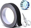 16.4 Ft Sandy Trimmer Strip with Foldable Scissor, Anti-Slip Traction Tape Sandy Track for Small Pet Exercise Wheel, Hedgehog Wheel Hamster Running Wheels for Gliders, Squirrels, Guinea Pigs (Black)