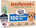 Premium Chicken Feet Dog Treats - Dehydrated Poultry Foot - No Additives - Digestible Chew - Joint Health Support - All Natural (100-Pack)