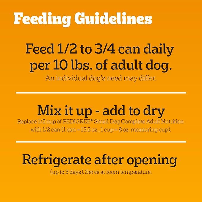 Pedigree Small Dog Tender Bites in Gravy Wet Dog Food Cans Variety Pack, 13.2 oz. Cans (12 Count, Pack of 1)
