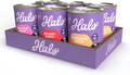 Halo Wet Dog Food Variety Pack, Three Canned Whole Meat Chicken Stew, Beef Stew, Turkey & Salmon Stew, 13.2 Oz Can (Pack of 6)