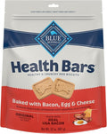 Blue Buffalo Health Bars Mini Crunchy Dog Biscuits, Oven-Baked with Natural Ingredients, Bacon, Egg & Cheese, 32-oz Bag