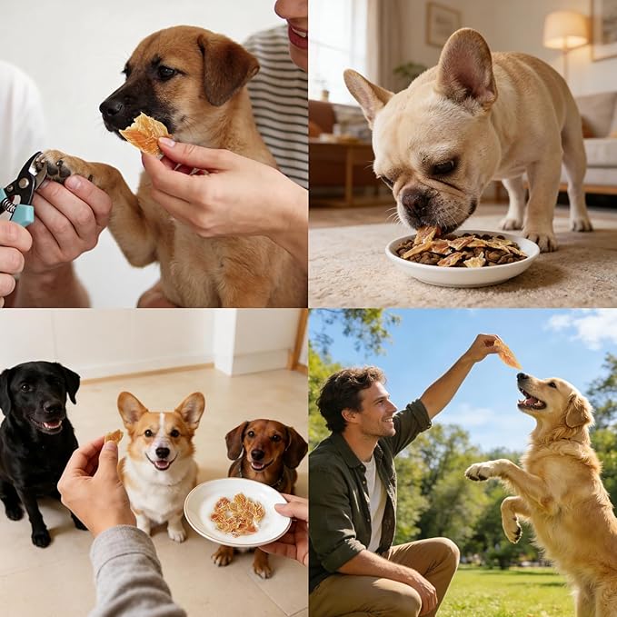 MON2SUN Dog Treats Chicken Jerky, Single-Ingredient, Rawhide-Free, High Protein, Low Fat, Training Treats for Small to Large Dogs, 14.1 oz