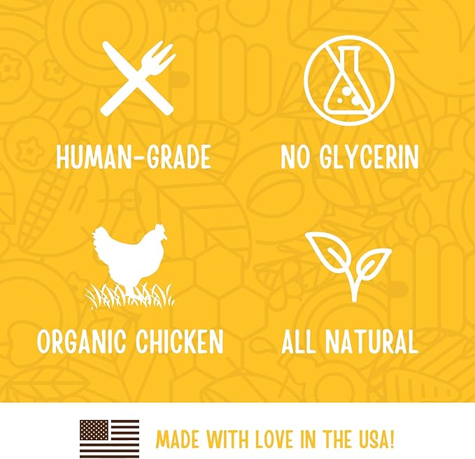 Full Moon USDA Organic Chicken Training Treats Healthy All Natural Dog Treats Human Grade 175-Treats 6 Ounce,(Pack of 2)