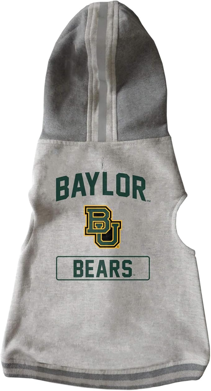 Littlearth NCAA Unisex NCAA Pet Hooded Crewneck with Team Logo and Name