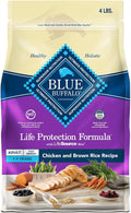 Blue Buffalo Life Protection Formula Toy Breed Adult Dry Dog Food, Supports High Energy Needs, Made with Natural Ingredients, Chicken & Brown Rice Recipe, 4-lb Bag