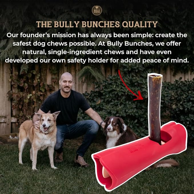 Bully Bunches Beef Jerky Strips - All-Natural Dental Chews for Dogs of All Ages | Fully Digestible & Soft on Teeth -Made from Single Ingredient Beef Esophagus/Gullet (12 Inch, 18 Pack)