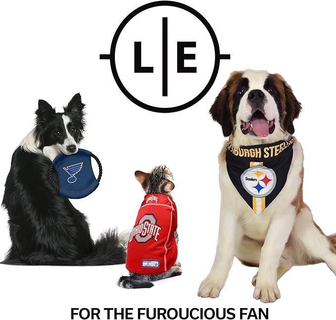 Littlearth NCAA Unisex NCAA Pet Hooded Crewneck with Team Logo and Name